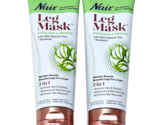 2 Pack Nair Leg Mask Exfoliate &amp; Smooth Clay Seaweed 3in1 Remove Hair 8oz - £17.29 GBP