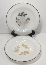 Federal Glass Meadow Gold Milk Glass 8&quot; Bowls Set of 2 - £11.30 GBP