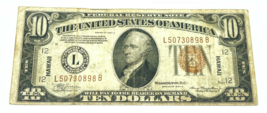 1934-A $10 Hawaii-Überdruck Note FR #2303 Fein Zustand - $157.39