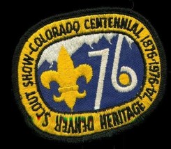 Vintage Scouting Boy Scout Show Patch 1976 Colorado Centennial Denver He... - £15.57 GBP