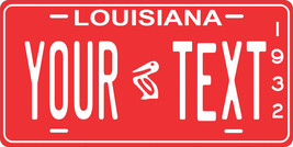 Louisiana 1932 License Plate Personalized Custom Car Bike Motorcycle Moped Tag - £8.64 GBP+