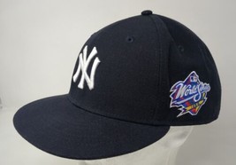 New York Yankees New Era 1998 World Series 59FIFTY Fitted Hat Cap Size 8 - £22.78 GBP
