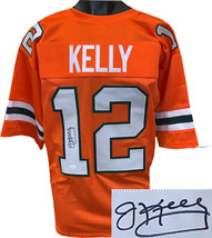 Jim Kelly signed Miami Hurricanes Orange TB Custom Stitched College Style Footba - £124.14 GBP