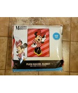 NEW NIP Disney Minnie Mouse Plush Super Soft Raschel Blanket Throw 60&quot; x... - $49.49