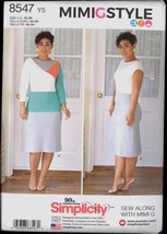 Unc Size 18 20 22 24 26 Mimi G Knit Dress Variations Simplicity 8547 Pattern - £5.49 GBP
