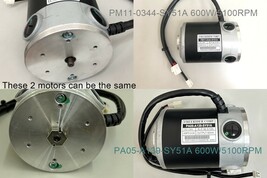 4P Motor excl. a brake 600W 5100rpm PA05-A139-SY51A Freerider LAND RANGER image 8