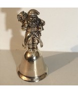 Santa Claus Pewter Bell Christmas Decoration 2004 XM1 - £7.04 GBP