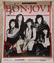 Bon Jovi signed Event Poster Slippery When Wet Event,Alec John Such, Ori... - $140.00
