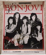Bon Jovi signed Event Poster Slippery When Wet Event,Alec John Such, Ori... - $140.00