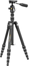 Aluminum Travel Tripod With Ball Head, Detachable Pan Handle, And Quick ... - £174.59 GBP