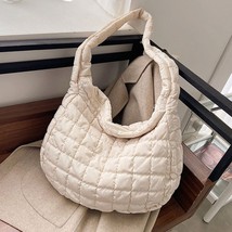 Winter High Capacity Big Shoulder Bag 2022 Soft Down ed Quality Women&#39;s Designer - £29.22 GBP