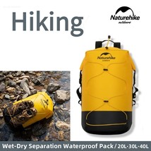 Naturehike SALE TPU Dry-Wet Separation Waterproof Pack Outdoor Wading Backpack I - £107.35 GBP
