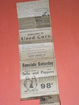 Liston Motor Co. Vintage Newspaper Clipping Ad Vintage 1920&#39;s Los Angeles - £10.32 GBP
