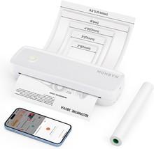 Munbyn Portable Printers Wireless For Travel Itp04, Inkless Printer,, White - £89.61 GBP