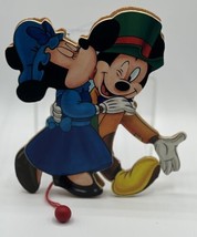 1990 Disney Christmas Mickey &amp; Minnie Mouse Kurt Alder Pull String Ornament - £17.01 GBP