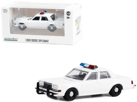 1980-1989 Dodge Diplomat Police Unmarked White with Light Bar &quot;Hot Pursuit&quot; &quot;Hob - $22.79