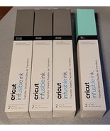 LOT x 4 Cricut Transfer Sheets 12x12&quot; Solid Color Infusible Ink Warm Gra... - $13.21
