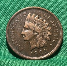 1903 Indian Head Cent Philadelphia Mint 1c -Circulated- Coin Shown  - £13.13 GBP