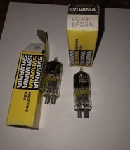 Sylvania #6GK56FQ5A Vintage Set Of Electronic Tubes - $175.58 MXN