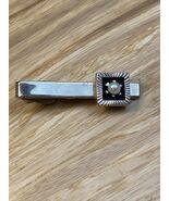 Vintage Gold Tone Faux Pearl Tie Clip Clasp Men&#39;s Estate Jewelry Find KG JD - $20.94 CAD