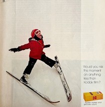 1972 Kodak Film Advertisement Life XL Vintage Christmas Camera Skiing - $386.63 MXN
