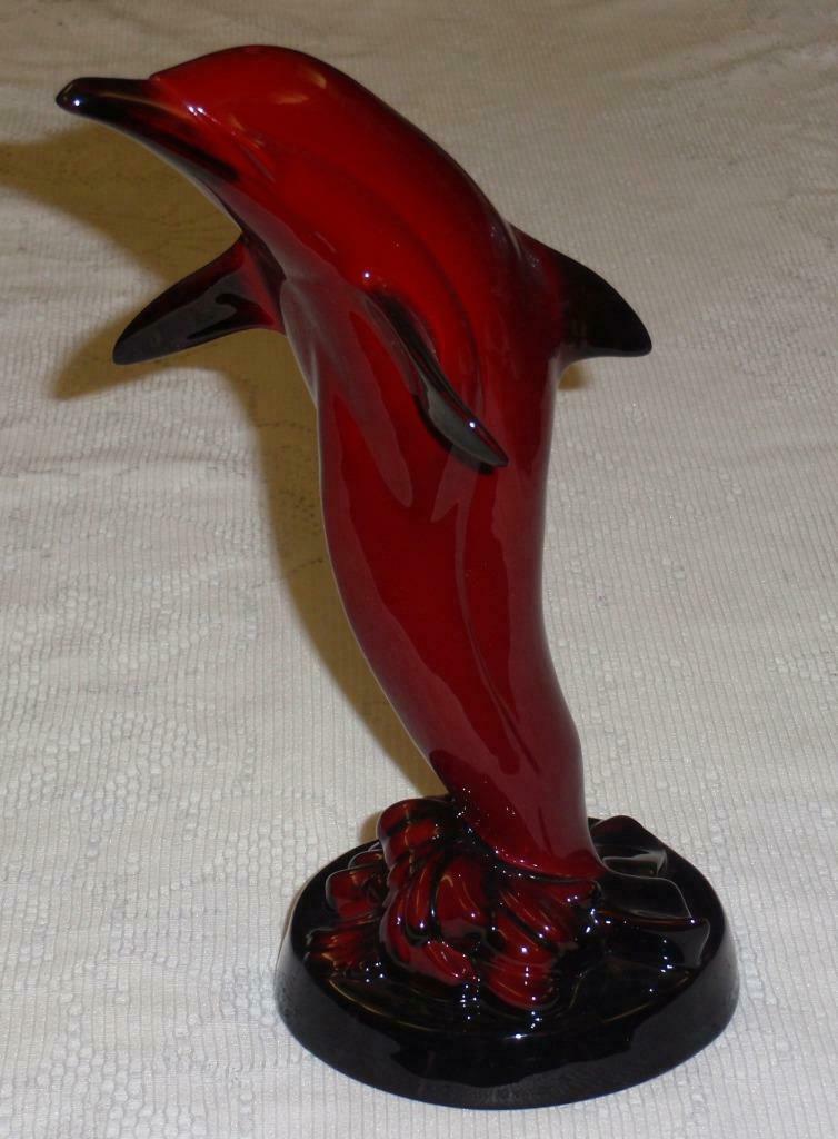 *ULTRA RARE* Royal Doulton Flambe Dolphin Collectible Figurine "The Leap" - GIFT - $3,394.03