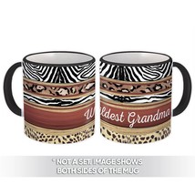 Wildest Grandma : Gift Mug Animal Print Zebra Cheetah Grandma Grandmother - $15.90