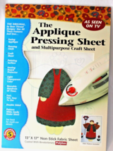 Applique Pressing Sheets 13&quot;x17&quot; Non-Stick Fabric Sheets Country Angel 1996 - £28.58 GBP