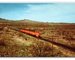 Southern Pacific Sunset Limited Train Tucson Arizona AZ UNP Chrome Postc... - $3.51