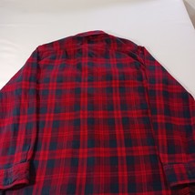 Sonoma Life + Style Men's Red & Black Button-Up Flannel Shirt Long Sleeve Sz XL image 11