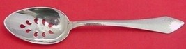 Chatham Hammered by Durgin Sterling Silver Serving Spoon Pcd 9-Hole Orig 8 3/4&quot; - £110.53 GBP