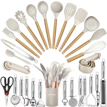 Kitchen Utensils Set- 35 Pcs Cooking Utensils With Grater,Tongs, Spoon Spatula &amp; - £62.46 GBP