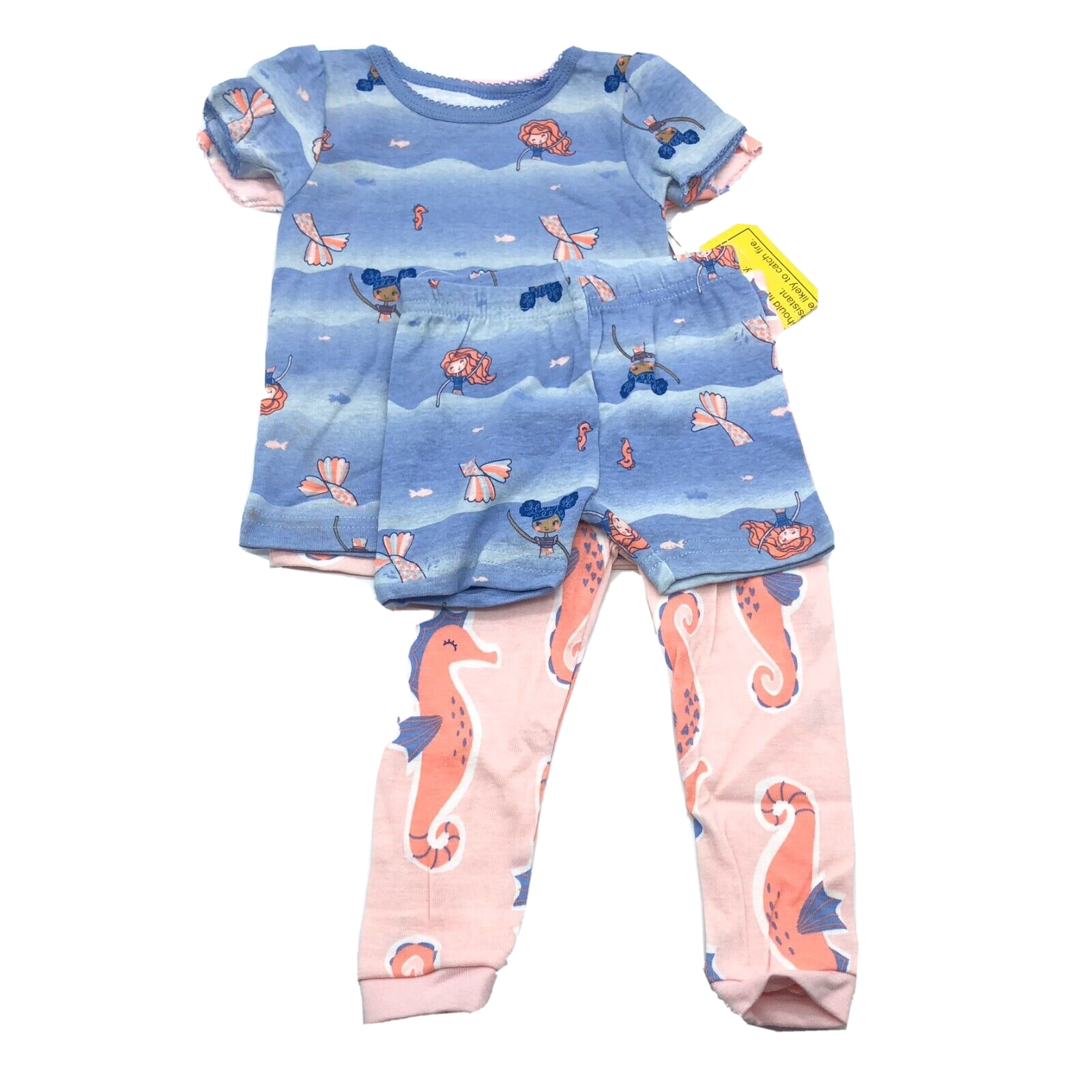 Primary image for Just One You Carters Baby Girls Outfits 4 Pc Seahorse Mermaid Pink Purple 9M