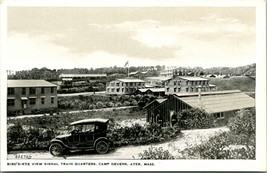 Vtg Postcard Bird&#39;s-Eye View Signal Train Quarters Camp Devens Ayer MA UNP - £10.64 GBP