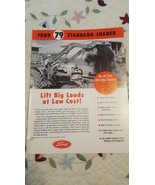 Ford 79 Standard Loader Flyer Sheet. 1957 Ford Motor Company - $7.83