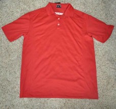 Mens Polo Golf Nike Lancer Stay Dri Performance Red Short Sleeve Shirt-size L - £17.09 GBP