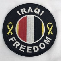 Operation Iraqi Freedom Patch Round Yellow Ribbon - $25.94