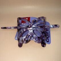 Claires Lucite Purple Tortoise Butterfly Bun Ponytail Holder and Stick N... - $9.89