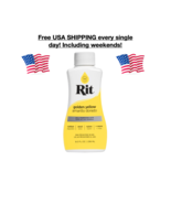 New Rit All Purpose Liquid Dye Golden Yellow 8 oz Bottle Cotton Wool Nyl... - $318.93 MXN