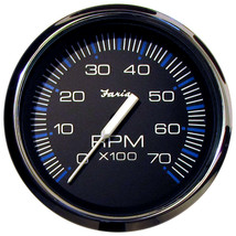 Faria Chesapeake Black 4&quot; Tachometer - 7000 RPM (Gas) (All Outboards) [33718] - £80.38 GBP