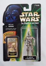 Star Wars Power Of The Force C-3P0 With Episode 1 Flashback Photo 1998 New - £15.21 GBP