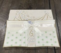 Vtg Dan River Pillow Cases Green Tulips Sealed NOS Embroidered Combed Pe... - $39.59