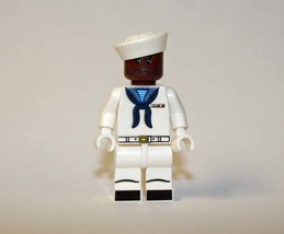 Building Block Navy Black Sailor D  Minifigure US Toy Minifigure Custom - £5.51 GBP