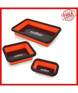 Versatile Magnetic Parts Tray Set - 3 Sizes for DIY Enthusiasts &amp; Profes... - $609.43 MXN