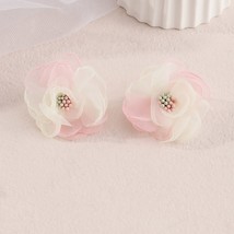 New Arrival Flower Earrings Spring Summer Super Fairy Travel Wedding Polyester F - £7.88 GBP