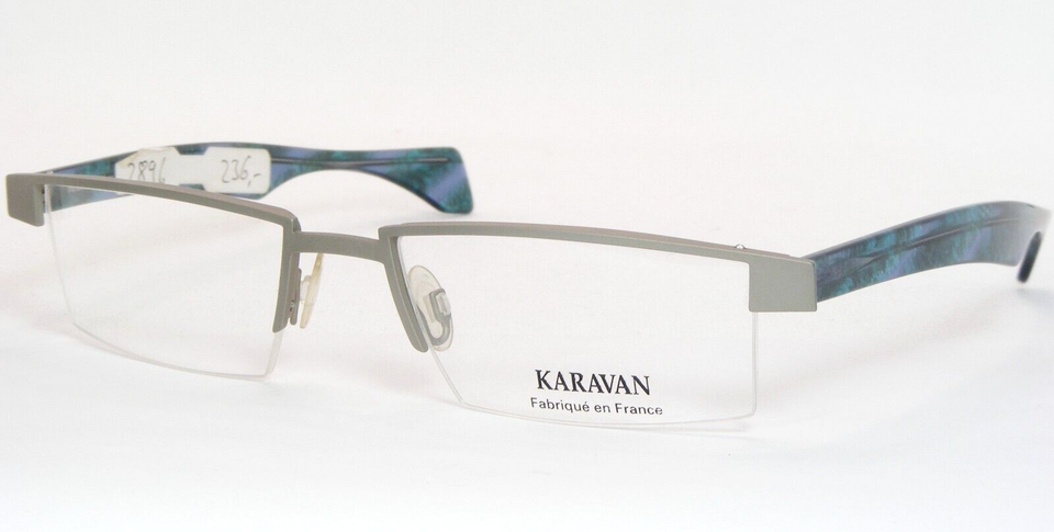 Vintage KARAVAN 5342 113 Light Taupe RARE UNIQUE EYEGLASSES 53-18-137mm ... - $156.42