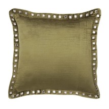 Green Throw Pillow Covers 16&quot;x16&quot; Velvet, Sage Green Crystal Palace - £24.81 GBP+