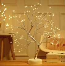 LED Bonsai Tree Lamp For Kids Home Bedroom Decoration Decor Fairy Light Lighting - £19.77 GBP