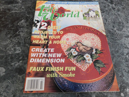 Tole World Magazine February 1998 French floral clock - £2.39 GBP