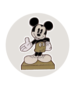 Mickey Mouse Disney Pin: Grey Statue - $27.37 CAD